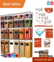 BPA-Free Kitchen Storage Set with 24 Airtight Containers: Maximize Pantry Space