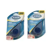 2 Pairs Dr. Scholl’s Comfort Heel Cushions Massaging Gel Women’s Size 6-10