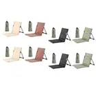 Folding Beach Chair with Back Support Stadium Chair for Park Picnic Hiking