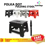 Portable Folding Step Stool Kids Plastic Foldable Chair Store Flat PicnicCamping