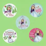 15 Disney Princess Sofia the First Christmas Winter Holiday - Large Stickers