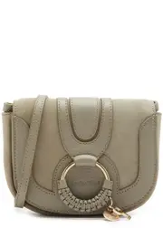 See BY Chloé Hana Mini Panelled Suede Cross-body bag - Grey ONE SIZE
