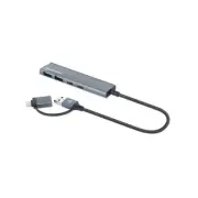 Manhattan 181075 4-PORT USB 3.0 TYPE-C / TYPE-A COMBO HUB 2X2