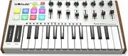 TUNAMINI 25-key Portable MIDI Keyboard/DAW Controller USB 8 Knobs Pads Pots