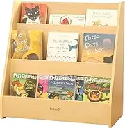 Medium-Sized Single-Sided Bookshelf, Wooden Children's Bookshelf, Ideal Storage for Children's Magazines, Perfect for Playrooms, Bedrooms, Study Rooms, Living Rooms, Nurseries, and Classrooms