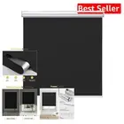 Sleek Blackout Roller Blinds, 35" W x 72" H with Insulation and Silent Operation