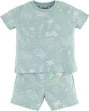 Mamino Baby Boy Mini Jason Printed Short & Short Sleeves T Shirt 2 Pieces Set