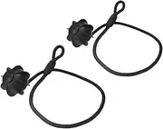 Vuzmode Parcel Shelf String Cord, for VW, for Golf, MK5 MK6 MK7 2006-2019 1K6863447A, 1K6863447A9B9 Car Parcel Shelf String Cord Tonneau Cover Strap Car Boot Parcel Shelf Strap(Black 2pcs)