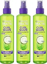 Garnier Fructis Style Curl Shape Defining Spray Gel for No Frizz, 8.5 Fl Oz, 3 Count (Packaging May Vary)