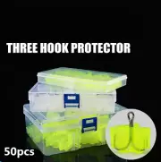 50X Set Assorted Fishing Treble Hook Protector Safety Holder Cover Bonnets Cap