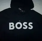 NWT Hugo Boss Sullivan 16 NAVY/WHITE LOGO Oversized Fit COTTON Hoodie 3XT 3XLT