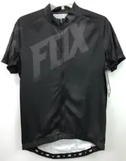 Fox Racing Livewire Race Cycling Jersey Black Short Sleeve Full zip Size Medium