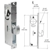 DL2130B CRL 1-1/8" Backset Narrow Stile Hook Throw Deadlock