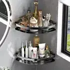 1PC Bathroom Shelf Corner Shower Caddy Organiser Storage Rack Triangular Storage