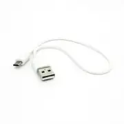 White Short 1ft Micro USB Cable Fast Charge Sync Power Wire Cord for CELL PHONES