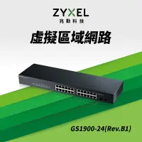 在飛比找Yahoo奇摩購物中心優惠-Zyxel合勤 GS1900-24 交換器 26埠 可上機架