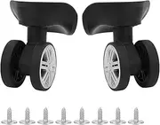 [Beufee] 1 Pair Luggage Wheels Replacement, Universal Suitcase Wheels Replacement Draw Bar Box Accessory with Screw for Luggage Suitcase
