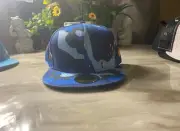 Blue Camo new era hat Size 7 1/2