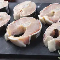 在飛比找蝦皮購物優惠-【饕針】鱘龍魚輪切魚片 600g  鱘龍魚 海鮮 魚肉切片 