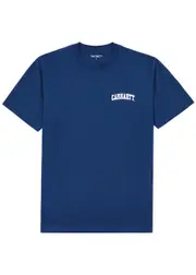 Carhartt Wip University Script Logo-print Cotton T-shirt - Blue And White S