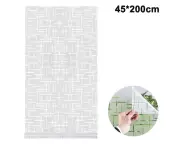 Frosted Window Film No Glue, Frosting Privacy Glass Films for Windows & Doors, Self Static Decorative Window Cling