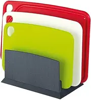 [Scanpan] Spectrum 4pc Chopping Board Set w/Stand Kitchen Cutting Colour Coded