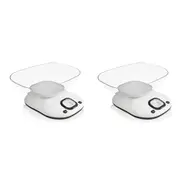 2x Sansai Digital LCD LED Kitchen Food Weigh Scale w/ Bowl 21x23cm Assorted