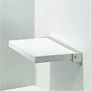 FFSPIIO Tub Foldable Shower Seat, Sauna Room Pregnant Women Elderly Disabled Bath Bench Wall Chair Wall-Mounted Drop-Leaf Stool Shower Chair(White)