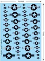1/144 1/72 1/48 1/35 US Air Force Decals Black Nero Logo USAF TB Decal TBD901