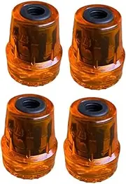 TENOL 4Pcs Hiking Pole Tips Walking Pole Tips Wear Resistant Hiking Stick Accessories Replacement Feet Protectors Shock Absorbing