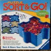 New Puzzle Sort & go 6 Stackable Sorting Trays Ravensburger Up To 1000 Pieces