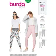 NEW Burda 6317 Misses' Jogging Pull On Pant Pattern By Spotlight