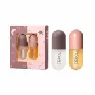 2 Pcs Lip Plumper Set Natural Make-up Lip Gloss Moisturized Lip Oil Serum Kit Li