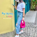 POP UP BAG SLINGBAG 手提包手提包女士單肩包蓬鬆包防水手提包 SLINGBAG 單肩包