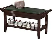 Bamboo Entryway Bench - Shoe Bench - Bamboo Shoe Rack Bench with Seat - Simple Style Good Load Bearing - Shoe Rack Bench - Shoe Storage - for Bedroom, Living Room - 60/80x29x45CM