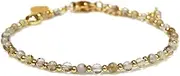 [Morchic] Mini Beads Natural Gemstone Semi Precious Women Girls Adjustable Bracelet, Energy Gem Charm Series Birthday Gift