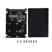 MSATA Mini PCI-E SSD to 2.5 Inch IDE 44Pin Enclosure Adapter Black for Notebo...