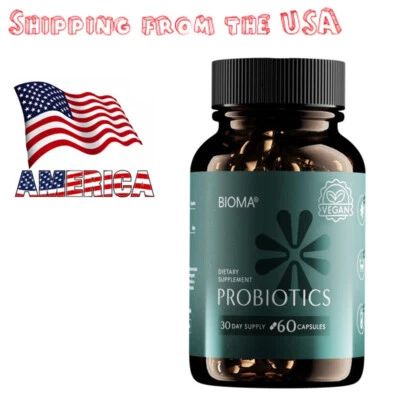 Bioma Probiotics - Promotes Digestive Health, Maintains Gut Health - 60 Capsules