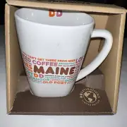 Dunkin Donut MAINE DD Destinations Coffee Tea Cup Mug 12 oz Limited Edition RARE