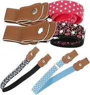 [LIFKOME] Boys Girls Elastic Belts 4 Pack Boys and Girls Stretchy Waist Belts Casual Stylish Comfortable