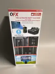 QFX PBX-600 Home Theatre Projector/ Bluetooth Speaker And Screen