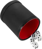 Totority Dice Cup Table Board Game Dice Container Dice Accessories Party Dice Games Dice Game Dice Board Games Dices Entertainment Dices Party Games Accessories Pu Black