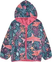 [Caihoyu] Boy Hooded Fleece Jacket Lightweight Zip Up Toddler Girl Coat