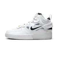 在飛比找PChome24h購物優惠-Nike AIR FORCE 1 MID REACT 男 白