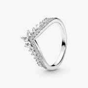 *BRAND NEW* Pandora Timeless Sterling Silver Princess Wishbone Ring 197736CZ