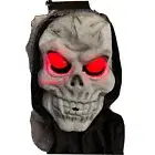 Skeleton Skull Hooded Light Up Hologram Eyes Halloween Masks