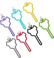 DINHEAROM 7Pcs Hands Dog Poop Bag Holder Carrier Convenient Waste Bag Dispenser for Walking Dogs Durable Clip for Leashes Backpacks Strollers Essential Pet Supply