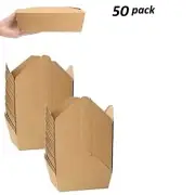 50 Pack Kraft Take Out Food Containers 30 oz – Eco-Friendly Design