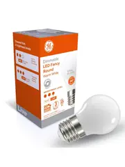 GE 5.5W LED Opal ES Dimmable Fancy Round Warm White Globe