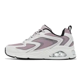 Skechers 休閒鞋 Tres-Air Uno 女鞋 白 紫 避震 透氣 氣墊 記憶鞋墊 厚底 運動鞋 177424WLV